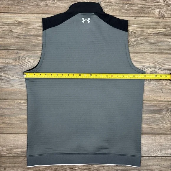 Under Armour Gray Vest UA Storm Daytona Golf Water Repellent Mens Size Medium